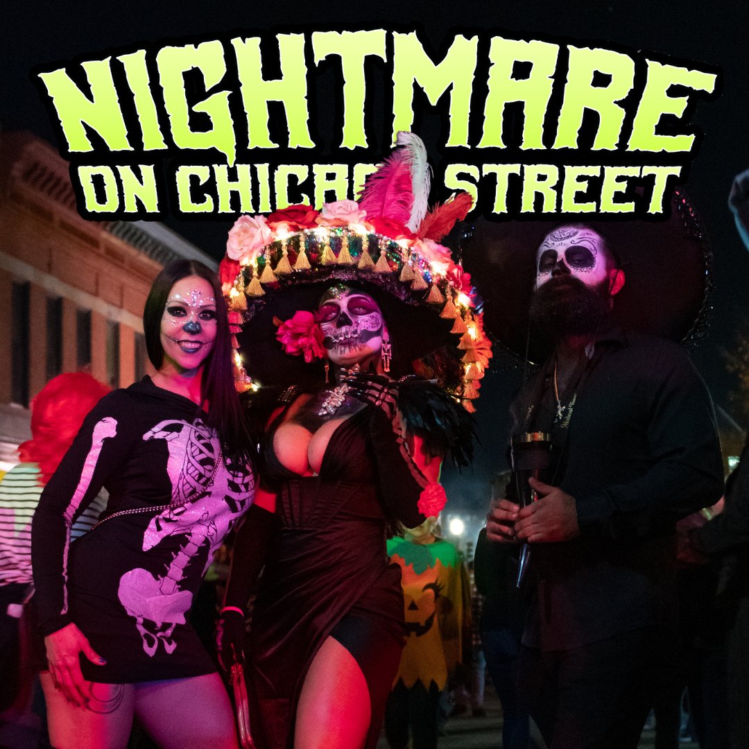 Sumérgete en el mundo de los muertos, donde las sombras aguardan en cada rincón.
Enfréntate a tus miedos más oscuros en Plaza Mictlán! 

Guarda la fecha. 10*19*24. Salvan la ciudad... de nuevo!
nightmareonchicagostreet.com