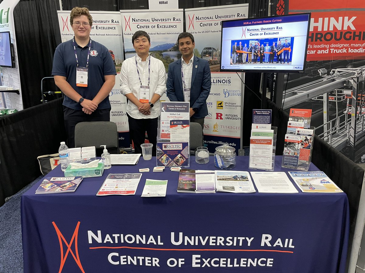 Come visit the National University Rail Center of Excellence (Booth 711) until 5:30 p.m. today and from 10-5:30 Tuesday at the AREMA 2024 Conference &amp; Expo in Louisville, KY.