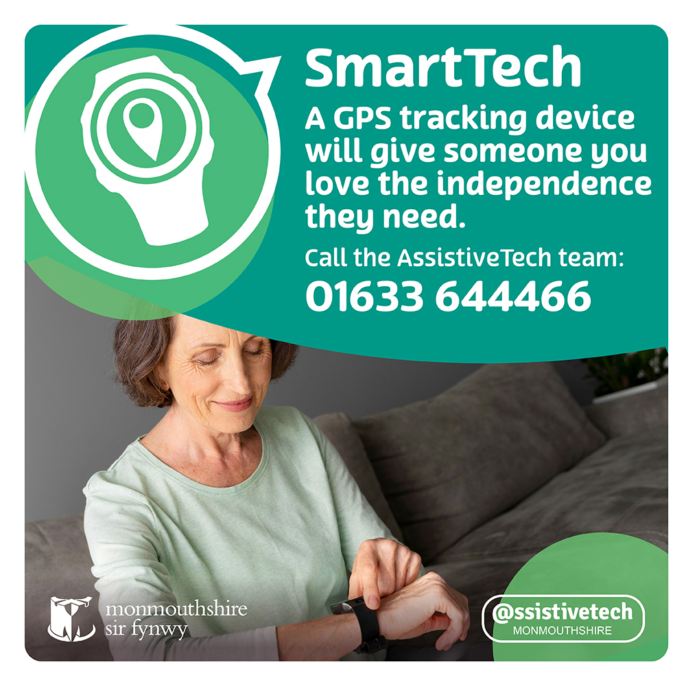 Help a loved one live independently by using a tracking device with built in fall detection – giving them the independence they need and you the reassurance that they are safe. 
📞 01633 644466. 
🌐 monmouthshire.gov.uk/care/careline/

#AssistiveTech