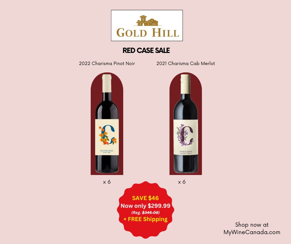 MyWineCanada's tweet photo. Brilliant winemaker, Val Tait, meticulously crafts each small-lot wine at @goldhillwinery to capture the purity of their estate-grown Okanagan fruit in bottle. Save up to $46 &amp; get #freeshipping when you order one of these mixed cases. Order today: https://t.co/YyHnkN7SIw https://t.co/gTlB0QgvaI
