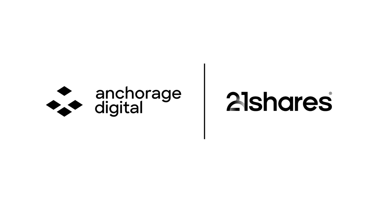 Anchorage's tweet photo. ICYMI: @Anchorage Digital Bank is helping to create a world where crypto can be a part of every portfolio.

Our custody partnership with @21Shares helps streamline safe, secure, and compliant access to crypto ETFs. https://t.co/LwN6JawONr