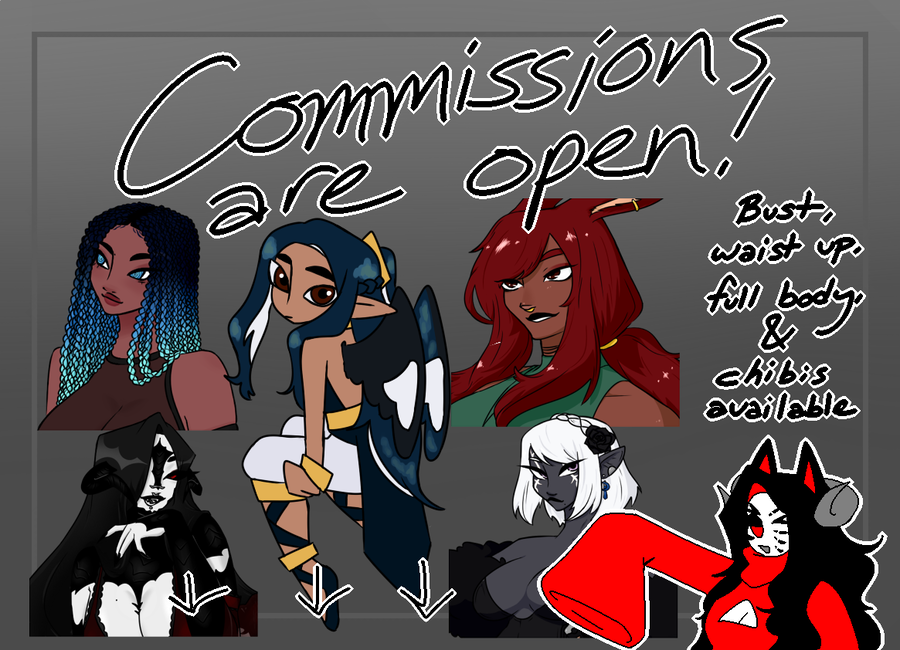 universaIwill's tweet photo. remaking my commissions post cuz the last one is old 💃 see thread for more info! https://t.co/89NgL11XWb
