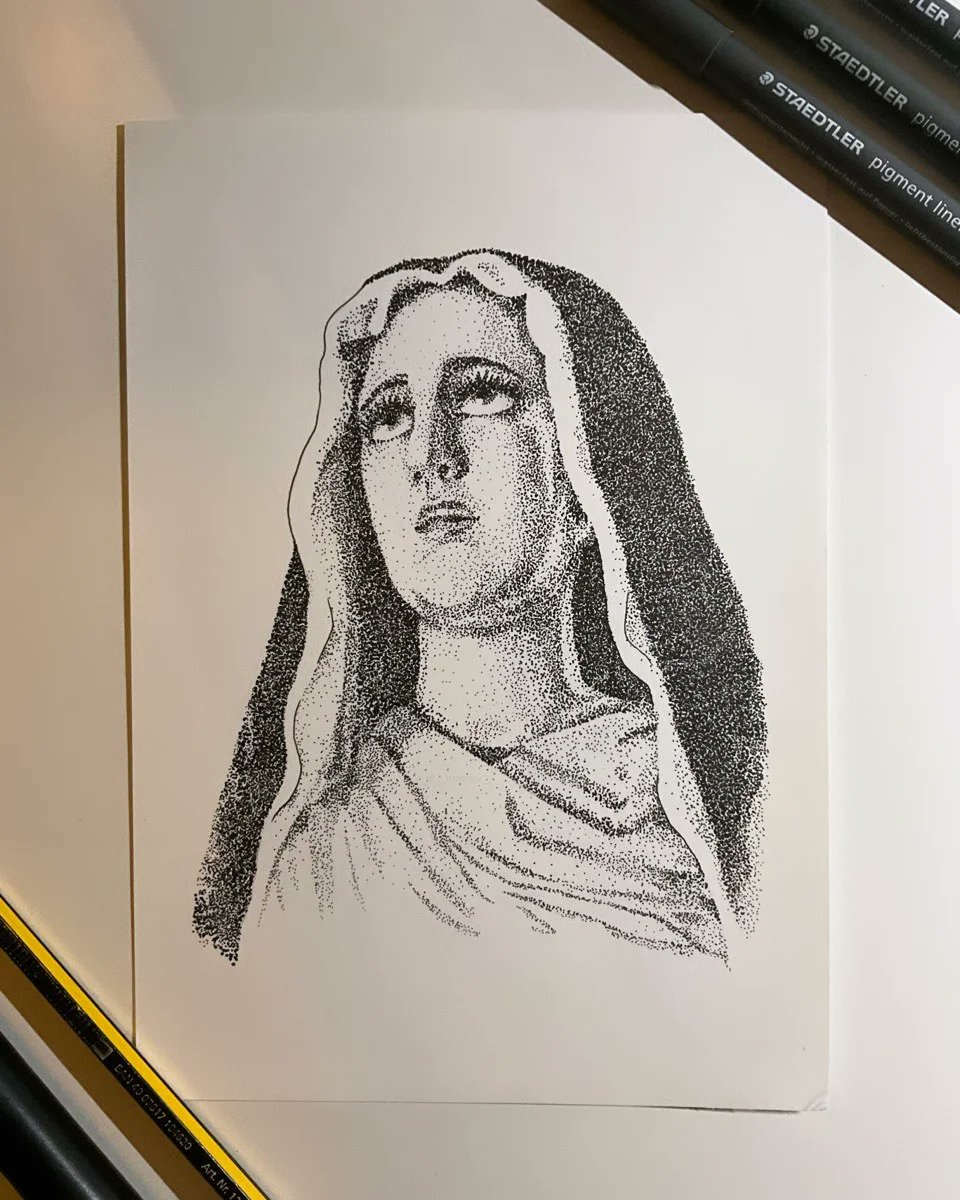 meidei__'s tweet image. Amor y Sacrificio a puntitos ✍🏻
#puntillismo #jerez