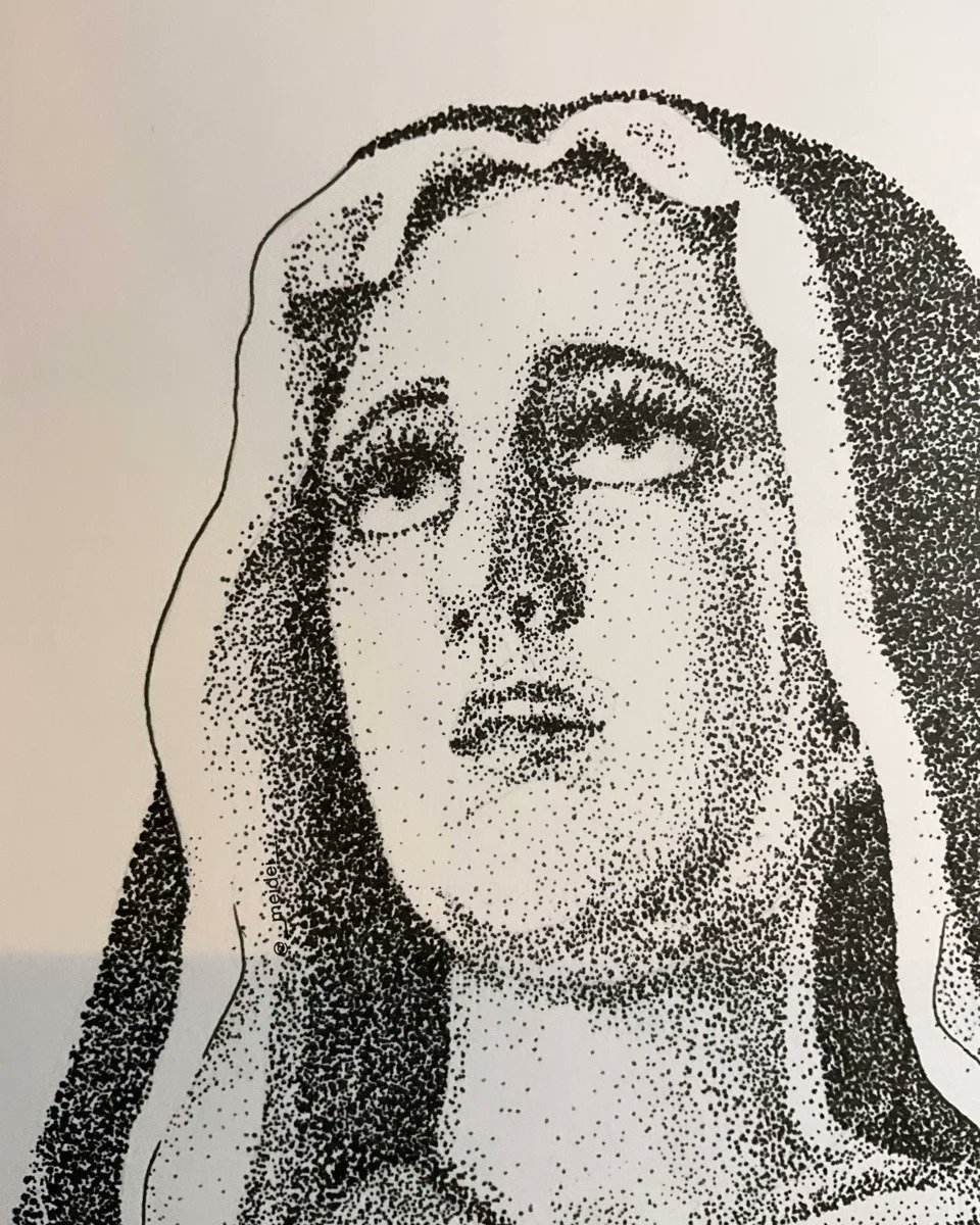 meidei__'s tweet image. Amor y Sacrificio a puntitos ✍🏻
#puntillismo #jerez