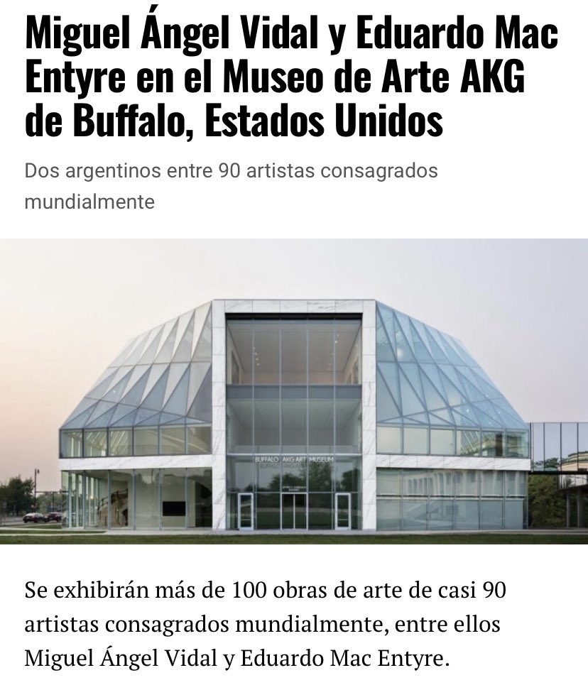 AmbitoI's tweet photo. Electric Op “la primera gran exposición con obras de #argentinos”👇🏼https://t.co/8KZ2EbxSjG #Argentina #Arte #NuevaYork #Bufallo #Cultura #Vidal #McEntyre https://t.co/p8U7GXLwA1