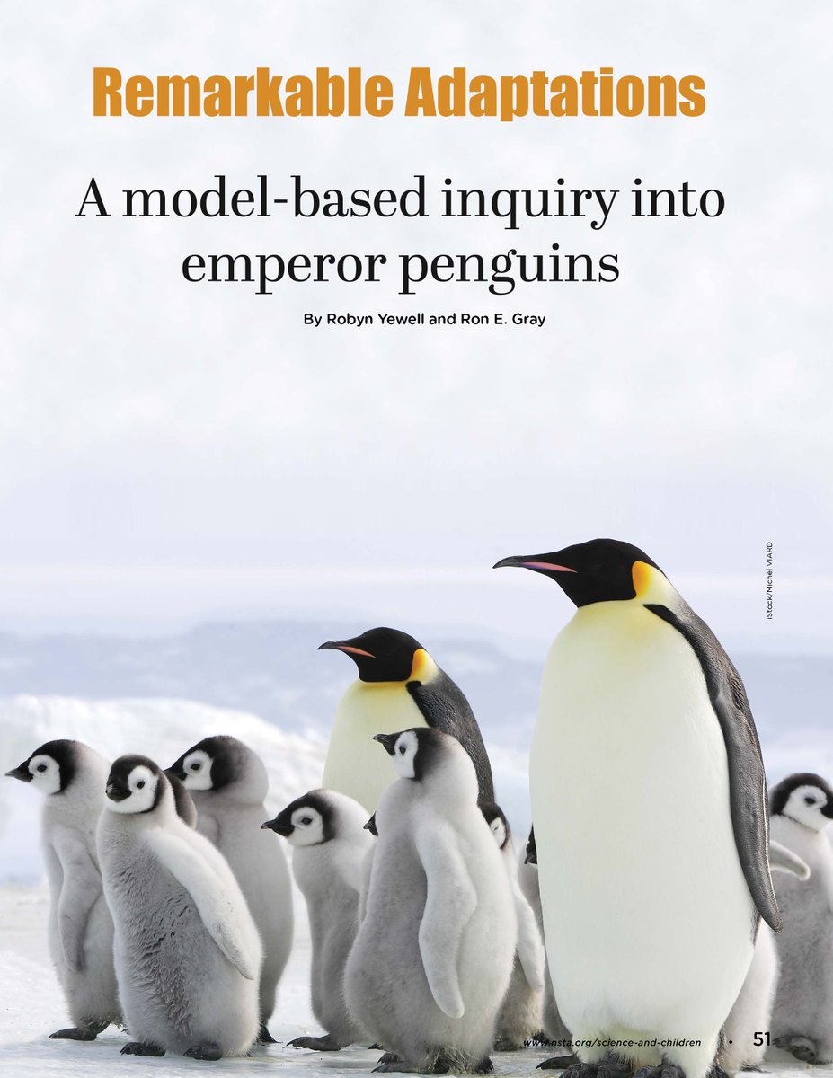 📢 Exciting news! MAST alum and 2023 Arizona Teacher of the Year <a href="/RobynYewell/">Robyn Yewell</a> collaborated with CSTL’s @grayron to publish an article in Science &amp; Children focused on teaching elementary students about Emperor Penguin adaptations 🐧 Read the article here: tandfonline.com/doi/abs/10.108…