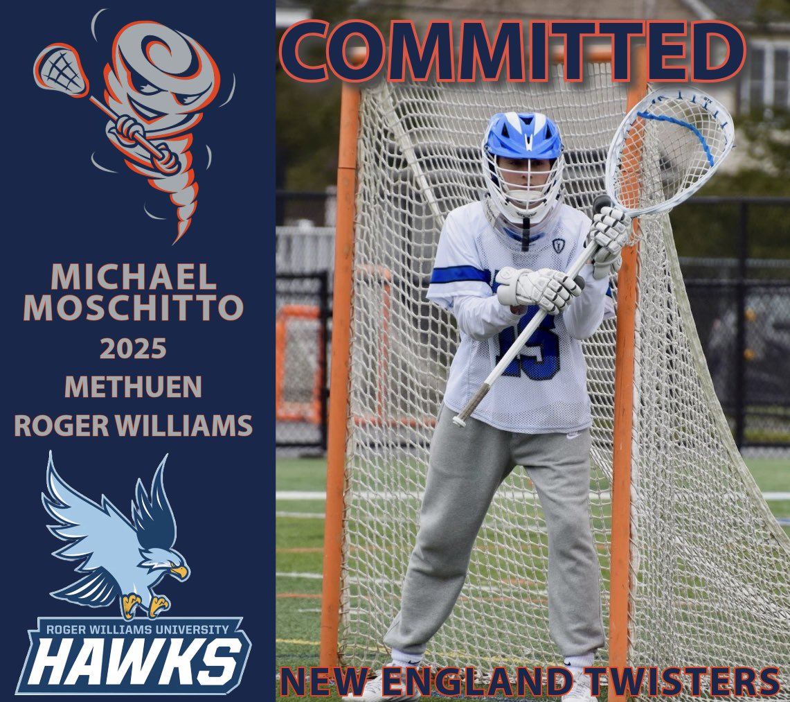 New England Twisters (@netwisters) on Twitter photo Congratulations to 2025 Michael Moschitto (Methuen) on his commitment to RWU!
<a href="/RWUmlax/">Roger Williams Mens Lacrosse</a> <a href="/methuensports/">Methuen High School Athletics</a> <a href="/MethuenYouthLax/">Methuen Youth Lax</a> <a href="/bostonlaxnet/">BostonLax</a> <a href="/NELaxJournal/">New England Lacrosse Journal</a> <a href="/ILPreps/">ILPreps</a> Congratulations to 2025 Michael Moschitto (Methuen) on his commitment to RWU!
<a href="/RWUmlax/">Roger Williams Mens Lacrosse</a> <a href="/methuensports/">Methuen High School Athletics</a> <a href="/MethuenYouthLax/">Methuen Youth Lax</a> <a href="/bostonlaxnet/">BostonLax</a> <a href="/NELaxJournal/">New England Lacrosse Journal</a> <a href="/ILPreps/">ILPreps</a>