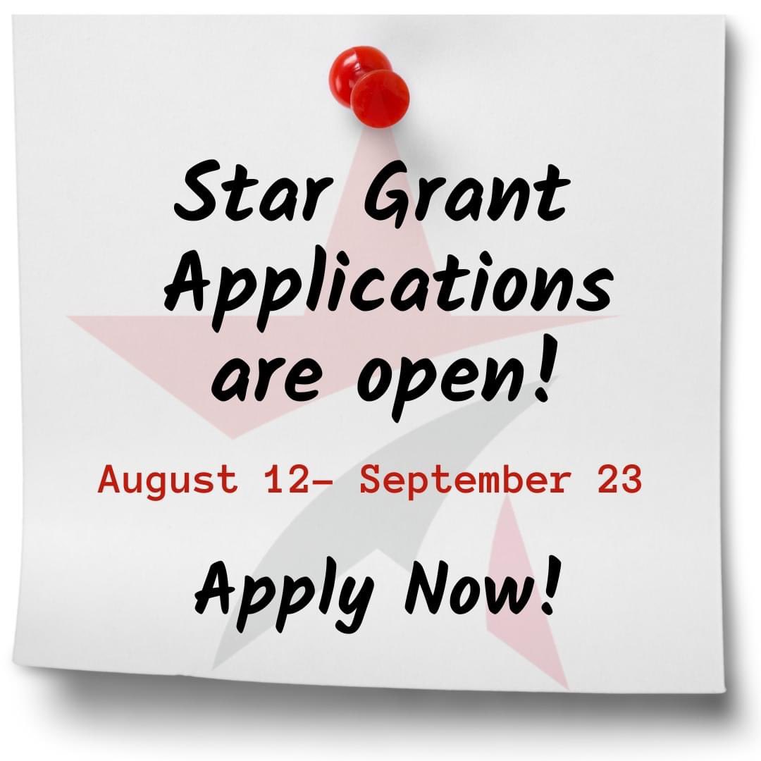 Grapevine-Colleyville Education Foundation (@gcedfoundation) on Twitter photo Applications due one week from today!
🎉 Attention <a href="/GCISD/">Grapevine-Colleyville ISD</a> Teachers! 🎉
Star Grant Applications are OPEN for the 2024-2025 school year! 💫🌟
Have you applied?
📝 APPLY TODAY: 🔗 bit.ly/GCEF2024Grants
#GCISD #GCEFStarGrants #GCEF Applications due one week from today!
🎉 Attention <a href="/GCISD/">Grapevine-Colleyville ISD</a> Teachers! 🎉
Star Grant Applications are OPEN for the 2024-2025 school year! 💫🌟
Have you applied?
📝 APPLY TODAY: 🔗 bit.ly/GCEF2024Grants
#GCISD #GCEFStarGrants #GCEF