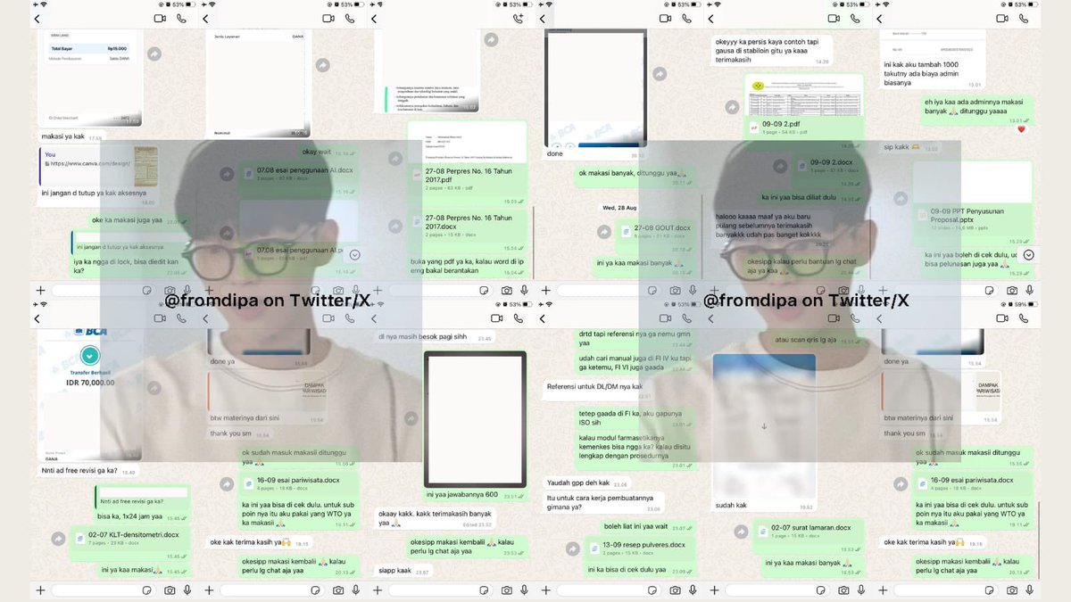 fromdipa's tweet photo. joki by dipa

⭑ lulusan farmasi uni top 10, cumlaude, pernah magang di puskes, aslab, tembus paper Q1
⭑ first hand, no tim atau oper ga jelas
⭑ tidak pakai AI, GPT atau tools
⭑ since 2020 testi 1K+

fastresp by wa — https://t.co/FLngGpLSEG 
#zonauang #jokitugas https://t.co/0TLkXaXVuv