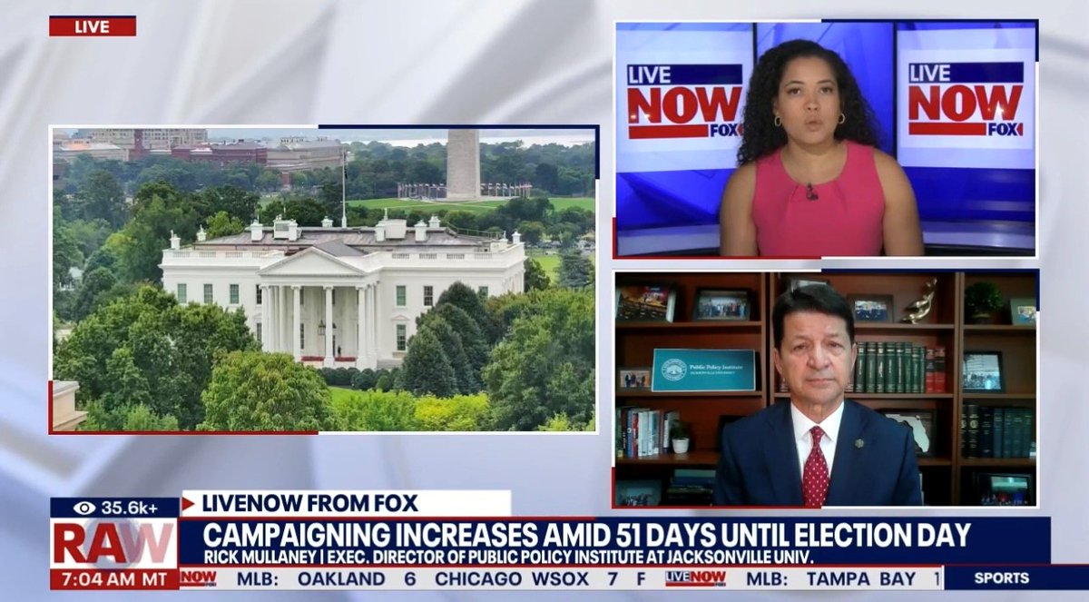Vice President Kamala Harris and Former President Trump are both campaigning ahead of the November election. Executive Director Rick Mullaney joins LiveNOW from FOX <a href="/livenowfox/">LiveNOW from FOX</a> to discuss the latest.