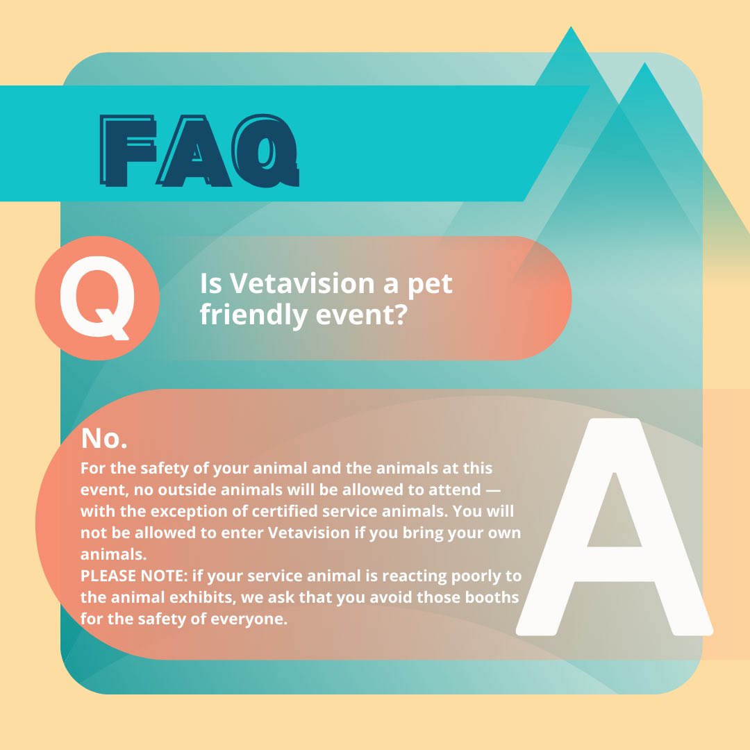Vetavision's tweet photo. Have a question that we didn’t answer? Comment below, direct message us, or email us at wcvmvetavision@gmail.com and we’ll be happy to answer you directly. https://t.co/4gxne3Imbf