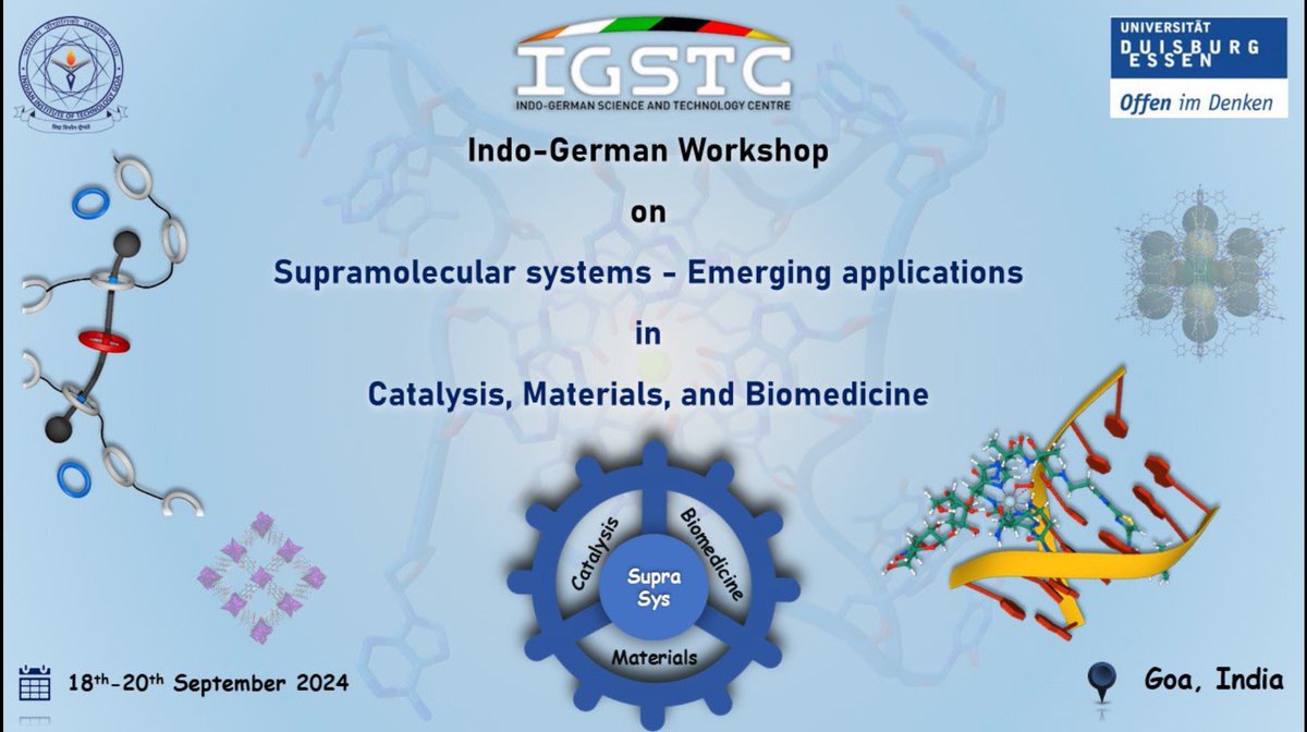Clever Lab (@guido_clever) on Twitter photo With <a href="/DavidVanCraen/">David Van Craen</a> on the way to #SupraSys2024 in Goa! Will be a great meeting, bringing together colleagues and friends from Germany and India over the next couple of days! Big thanks to @NiemeyerGroup and <a href="/ChemRmitra/">Raja Mitra</a> <a href="/IITGoaofficial/">Indian Institute of Technology Goa</a> <a href="/TU_Dortmund/">TU Dortmund</a>
Funded by <a href="/INDOGSTC/">IGSTC</a> Thanks!!! With <a href="/DavidVanCraen/">David Van Craen</a> on the way to #SupraSys2024 in Goa! Will be a great meeting, bringing together colleagues and friends from Germany and India over the next couple of days! Big thanks to @NiemeyerGroup and <a href="/ChemRmitra/">Raja Mitra</a> <a href="/IITGoaofficial/">Indian Institute of Technology Goa</a> <a href="/TU_Dortmund/">TU Dortmund</a>
Funded by <a href="/INDOGSTC/">IGSTC</a> Thanks!!!