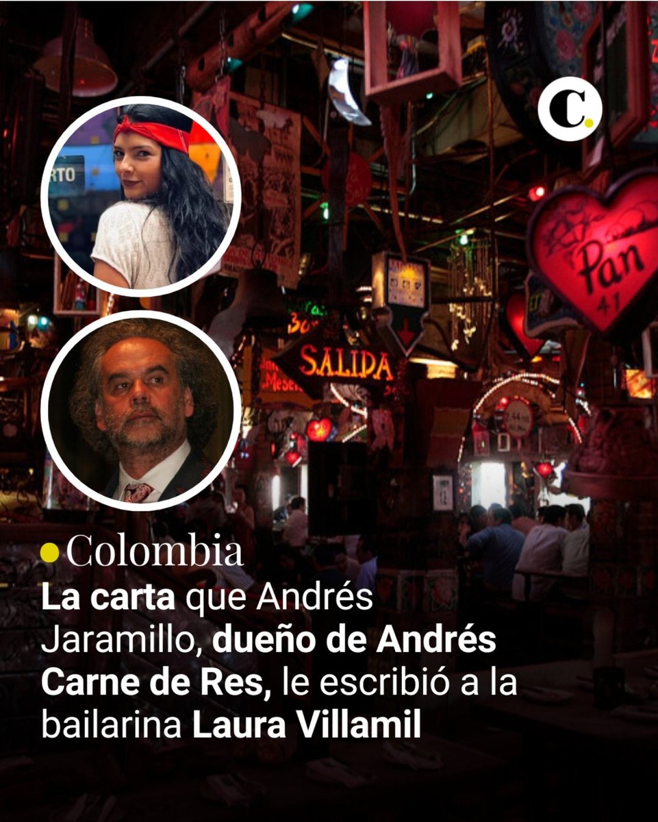 neilpalacio_'s tweet photo. ¿Entonces el dueño de Andrés Carne de Res, experto en precarizar y explotar a sus trabajadores, le escribió la carta más fea y desvergonzada a Laura Daniela Villamil? https://t.co/umzfP3QsQE