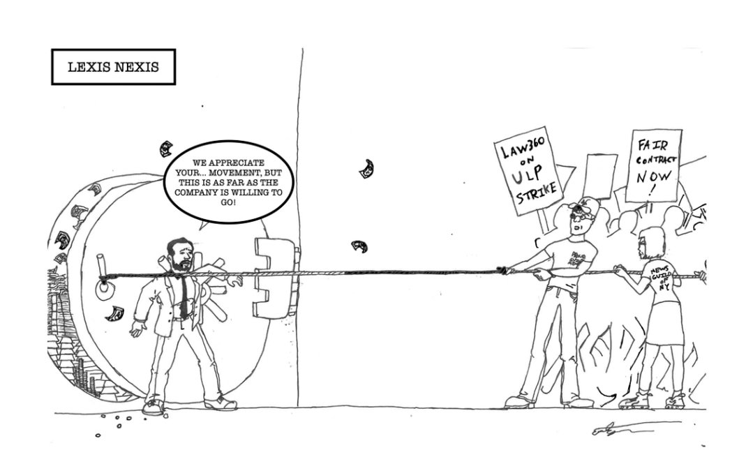 I did an editorial cartoon for Outlaw360 and the <a href="/law360union/">Law360Union</a> -- check it out!

law360guild.org/blog/2024/9/16…