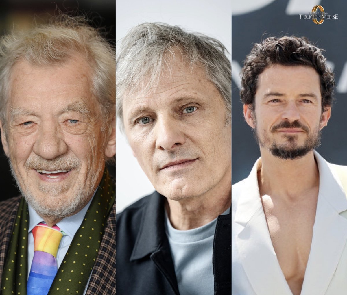 ToIkienverse's tweet photo. Viggo Mortensen tendrá 67 años cuando vuelva a ser Aragorn en la nueva película de El Señor de los Anillos, Orlando Bloom tendrá 49 cuando vuelva como Legolas y sir Ian McKellen tendrá 87 cuando vuelva como Gandalf. 🥹💖 https://t.co/c85siEI5Ok