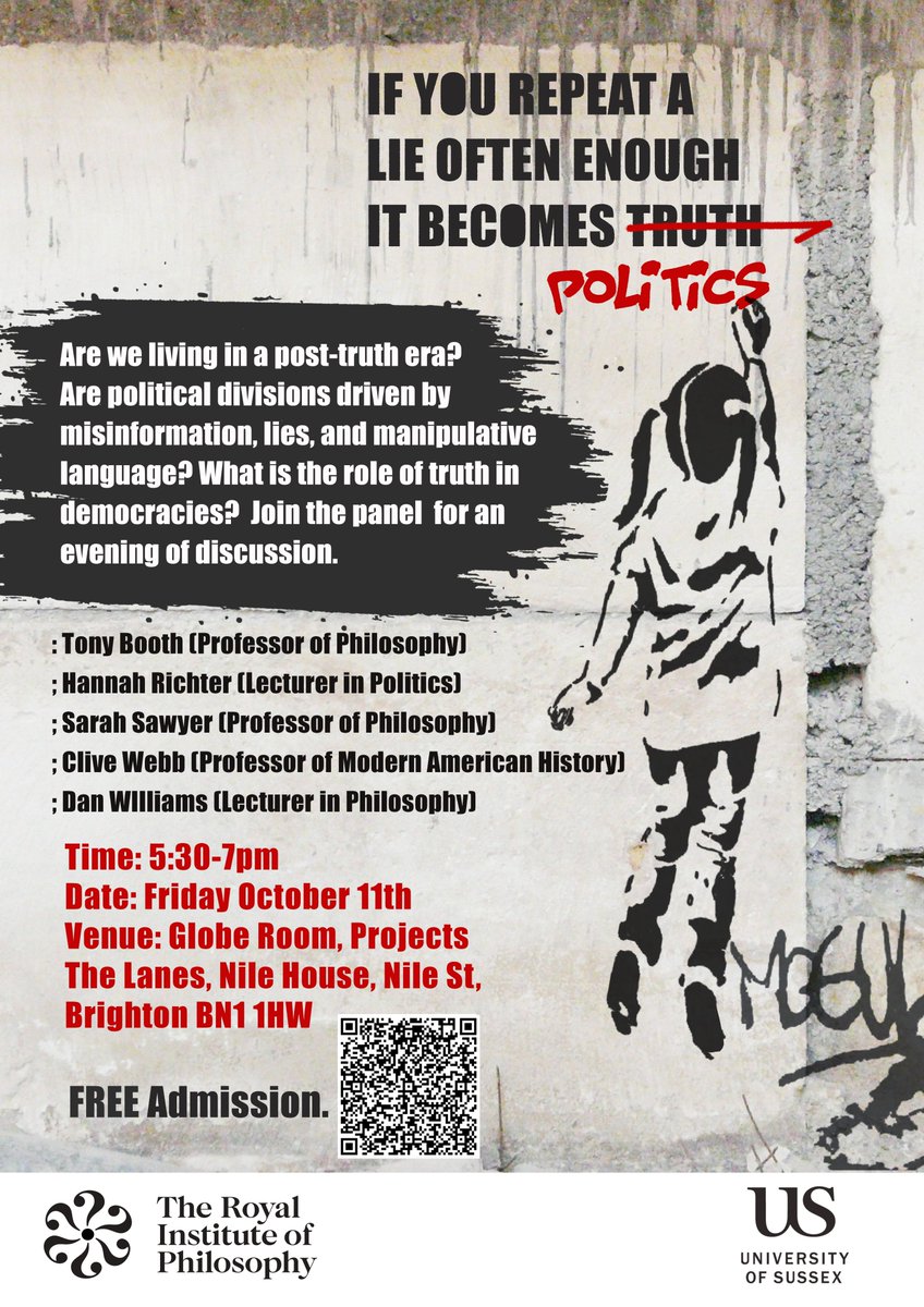 danwilliamsphil's tweet image. If you're in Brighton, come along to this event on October 11th 👇 Should be fun! ticketsource.co.uk/universityofsu…