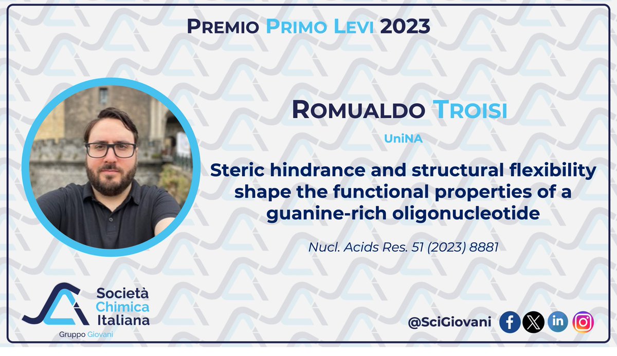 SCI Giovani (@scigiovani) on Twitter photo 🏅PREMIO PRIMO LEVI 2023: i finalisti!🏅
Ultimo ma non per importanza, chiudiamo la rassegna con <a href="/TroRom/">Romualdo Troisi</a> da <a href="/UninaIT/">Unina Federico II</a> con il suo articolo candidato al #PremioLevi2023
Video: youtu.be/dnhD3lJmiZ4 🏅PREMIO PRIMO LEVI 2023: i finalisti!🏅
Ultimo ma non per importanza, chiudiamo la rassegna con <a href="/TroRom/">Romualdo Troisi</a> da <a href="/UninaIT/">Unina Federico II</a> con il suo articolo candidato al #PremioLevi2023
Video: youtu.be/dnhD3lJmiZ4