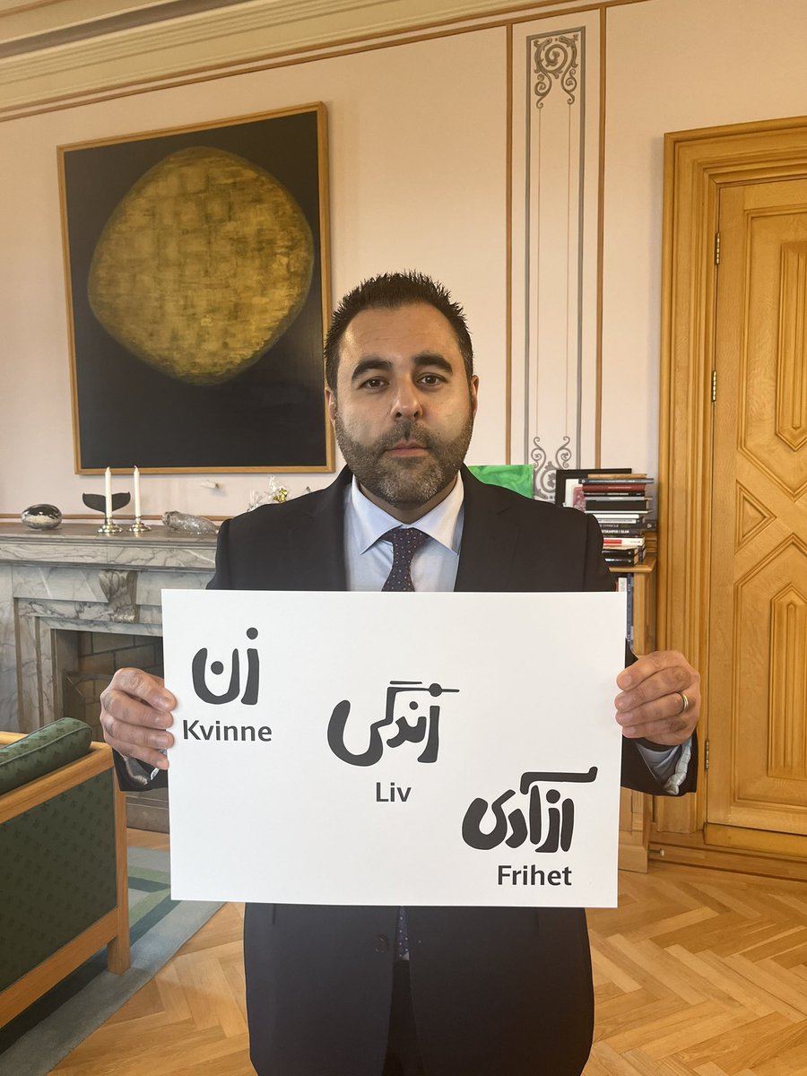 To år siden Mahsa Jina Amini ble drept av moralpolitiet i Iran. La oss aldri glemme de unges kamp for frihet, demokrati og menneskerettigheter❤️ #WomanLifeFreedom