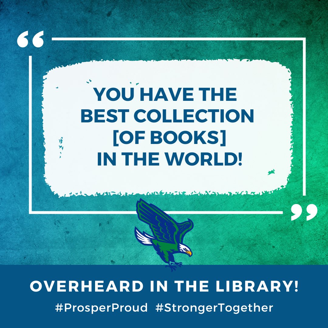 Lorene Rogers Library (@rogersmslibrary) on Twitter photo When 6th graders are excited about being in the <a href="/ProsperRogersMS/">Rogers Middle School</a> Library
<a href="/PISD_Libraries/">Prosper ISD Library Services</a> When 6th graders are excited about being in the <a href="/ProsperRogersMS/">Rogers Middle School</a> Library
<a href="/PISD_Libraries/">Prosper ISD Library Services</a>