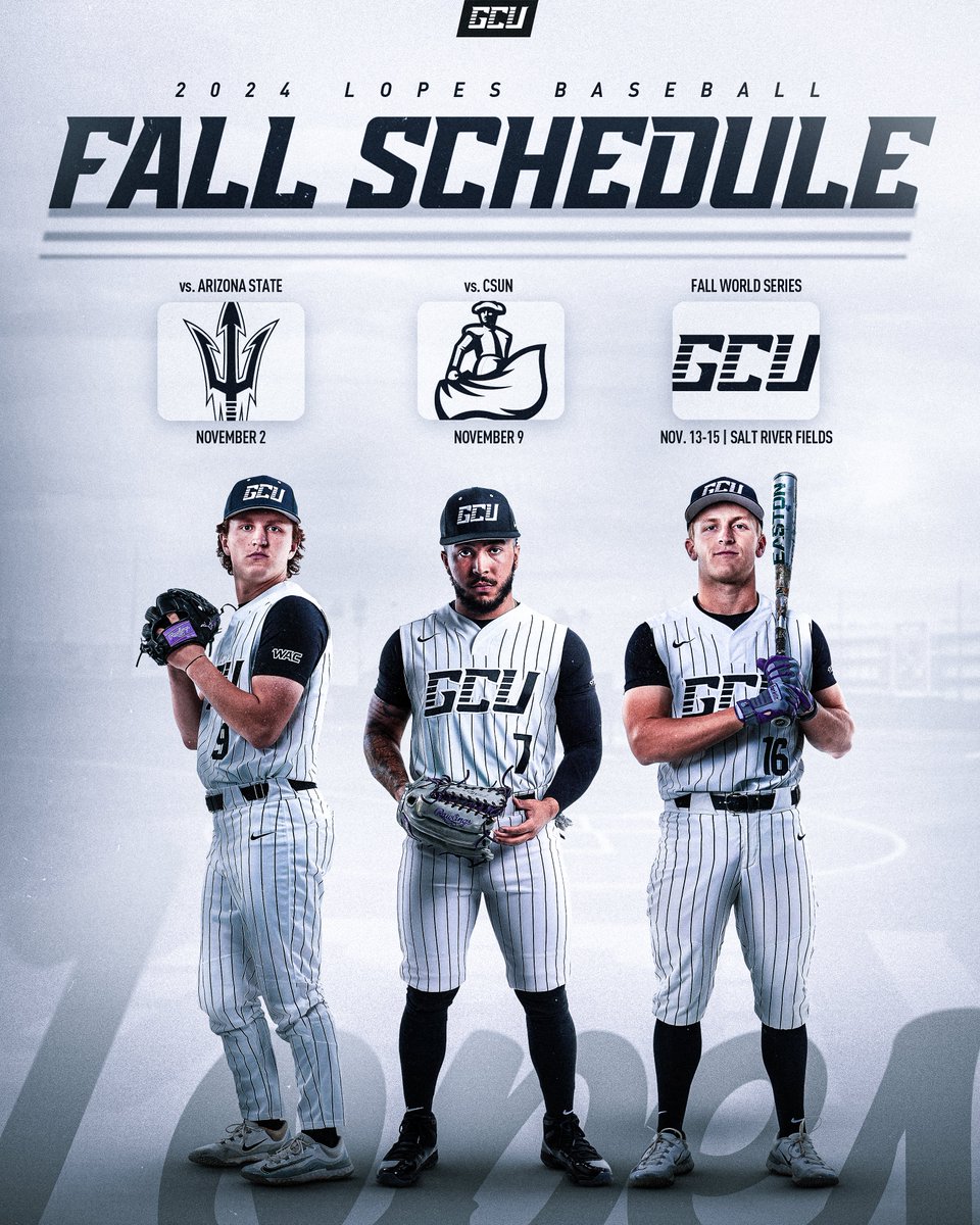 Can't wait for baseball until February? Got you covered this November. 🍂⚾️

Details » gculopes.com/news/2024/9/16…