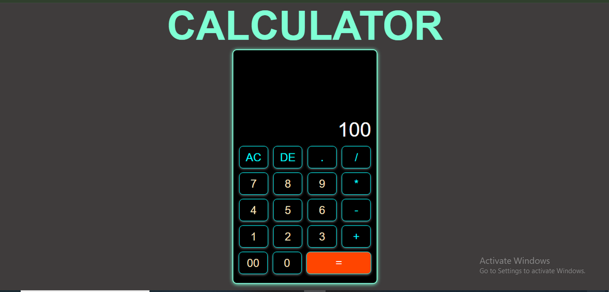 vishwajeet1810's tweet photo. ๐ Day 10 of #100DaysOfCode
Built a simple calculator as a practice mini-project using HTML, CSS & JavaScript! ๐ฅ๏ธ๐งฎ Loved putting the logic together๐
#webdevelopment #javascript #codingjourney #miniprojects https://t.co/0UG3S5IG9Q