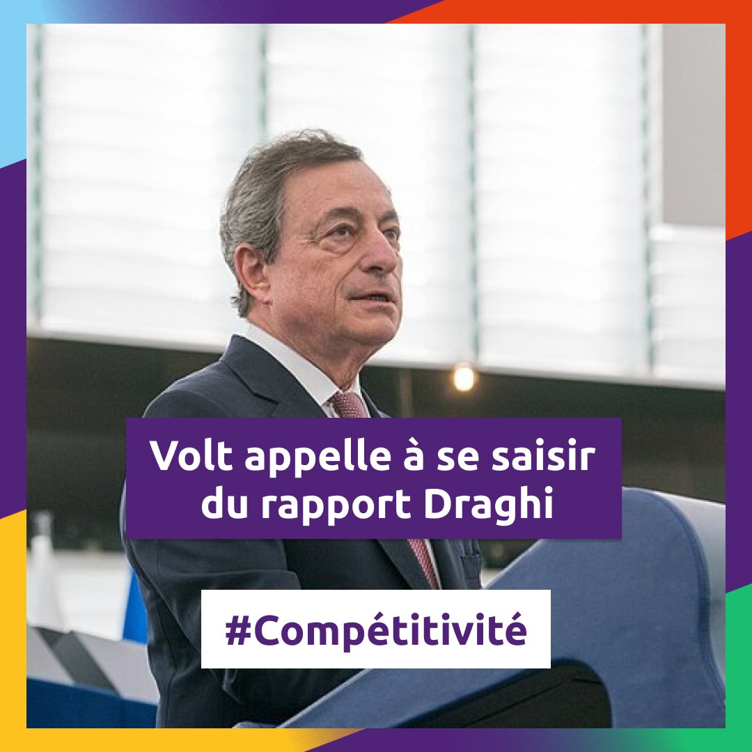 volt_france's tweet photo. Alors que le #RapportDraghi appelle des actions rapides pour éviter le déclassement 🇪🇺, la situation politique 🇫🇷 ne peut qu'inquiéter.
Nous avons besoin d'une majorité déterminée à faire progresser le projet 🇪🇺 et mettre en œuvre ces réformes cruciales.
https://t.co/tDdDe9UNm4 https://t.co/F5s9kdRflR