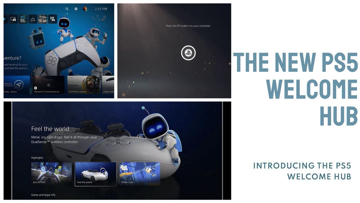 New to the #PS5? 🎮 Check out the all-new Welcome Hub! A smoother setup, helpful tips, and everything you need to get the most out of your console! Read more at The Nerd's List: buff.ly/3B2ILt4 #PlayStation5 #GamingNews