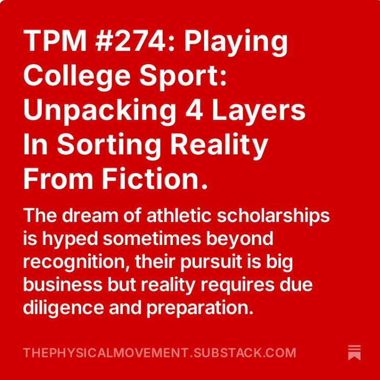 Greg Lawlor (@greglawlor) on Twitter photo TPM #274: Playing College Sport: Unpacking 4 Layers In Sorting Reality From Fiction., by <a href="/greglawlor/">Greg Lawlor</a> open.substack.com/pub/thephysica… TPM #274: Playing College Sport: Unpacking 4 Layers In Sorting Reality From Fiction., by <a href="/greglawlor/">Greg Lawlor</a> open.substack.com/pub/thephysica…