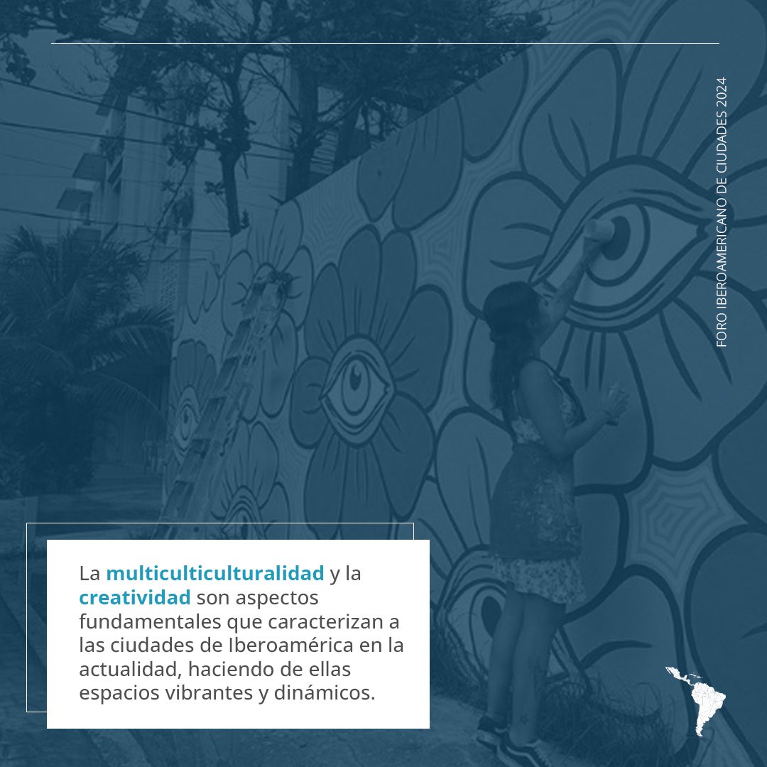 La multiculturalidad y la creatividad son el alma de las ciudades de Iberoamérica,
convirtiéndolas en espacios vibrantes y
dinámicos.
 ¡Celebremos nuestra diversidad!

#FIC2024 #CiudadesIberoamericanas
#DiversidadCultural #Creatividad 🎨
