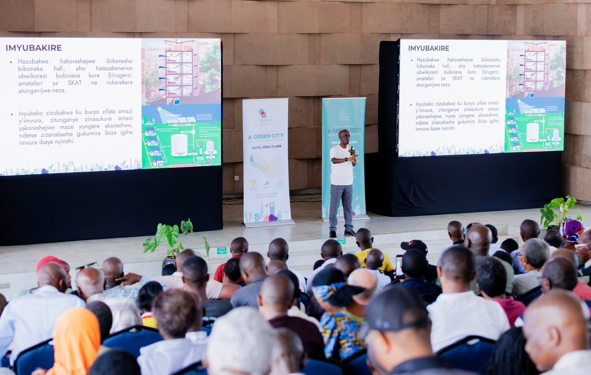 greencitykigali's tweet photo. The @GreenCityKigali Master Plan introduces innovative approaches to urban living. 

The initiative will create a sustainable neighbourhood in Kinyinya, uniquely integrating affordability, climate resilience, resource efficiency and cultural sensitivity.

#GreenKinyinya https://t.co/kgjYoAIs1y