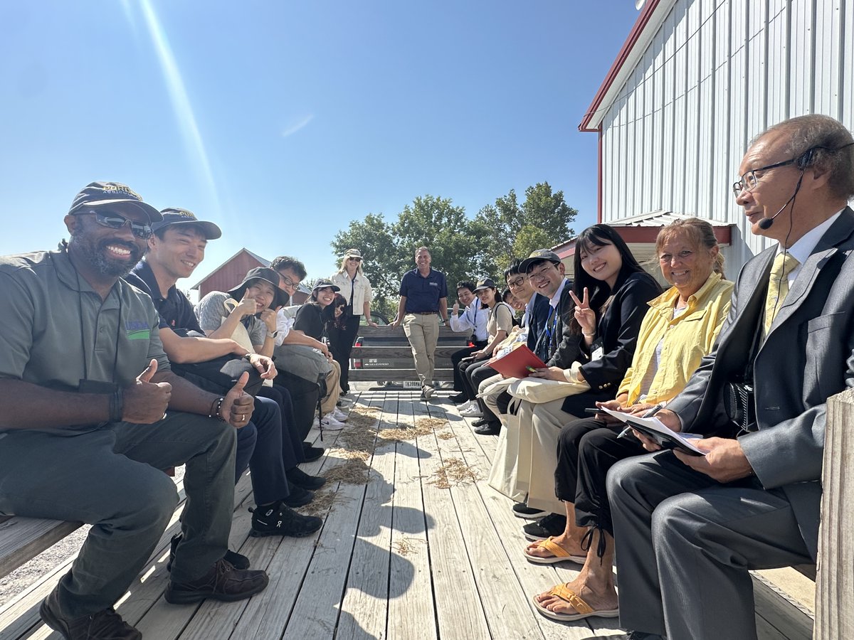 Thank you to <a href="/USDAForeignAg/">Foreign Ag Service</a>'s International Climate Hub for organizing today's visit to Lamb Farms with a Japanese delegation.

We were able to discuss the benefits of soil health practices like cover crops and no-till as well as tour the composting facility.