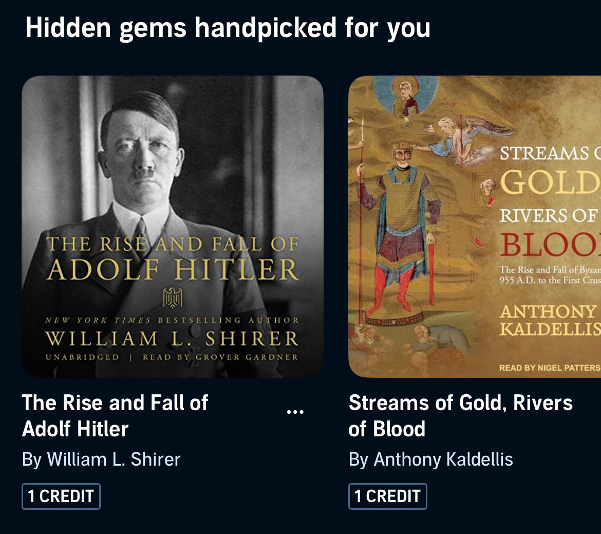 mul on tunne et audiblel on minust tekkinud mingi arvamus