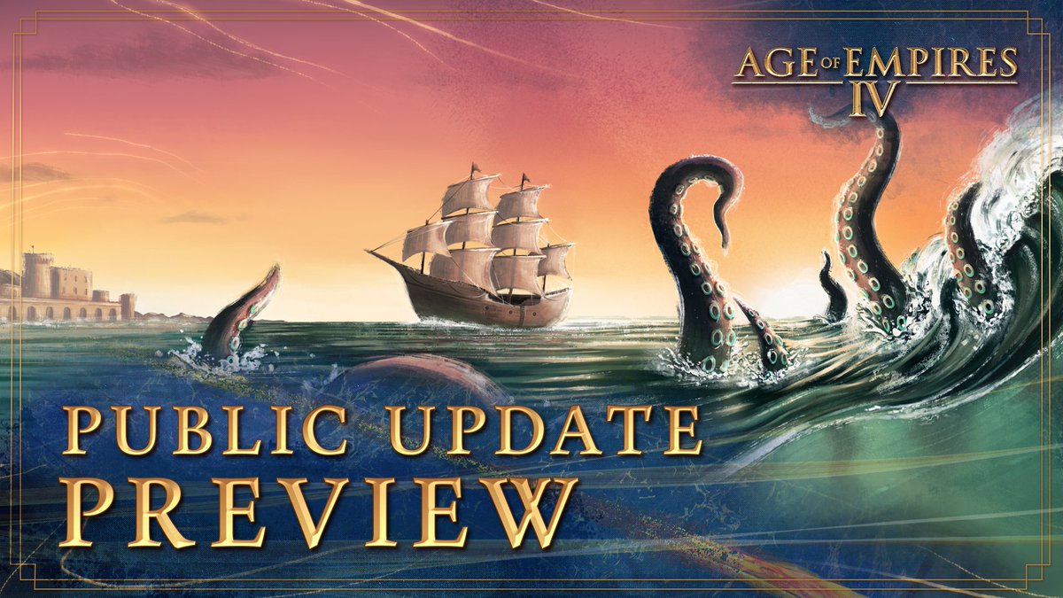 Are you ready to be a part of what is shaping to be one of the most ambitious gameplay updates to date?   

The Age of Empires IV Season Nine Public Update Preview (PUP) is set to run from Tuesday, 09/17, through Tuesday, 09/24!  

Learn more, here: aoe.ms/age-iv-pup-sep…
