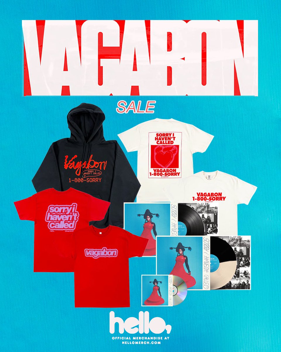 Big SALE at <a href="/vagabonvagabon/">Vagabon</a> merch store! 🛍️

hellomerch.com/collections/va…