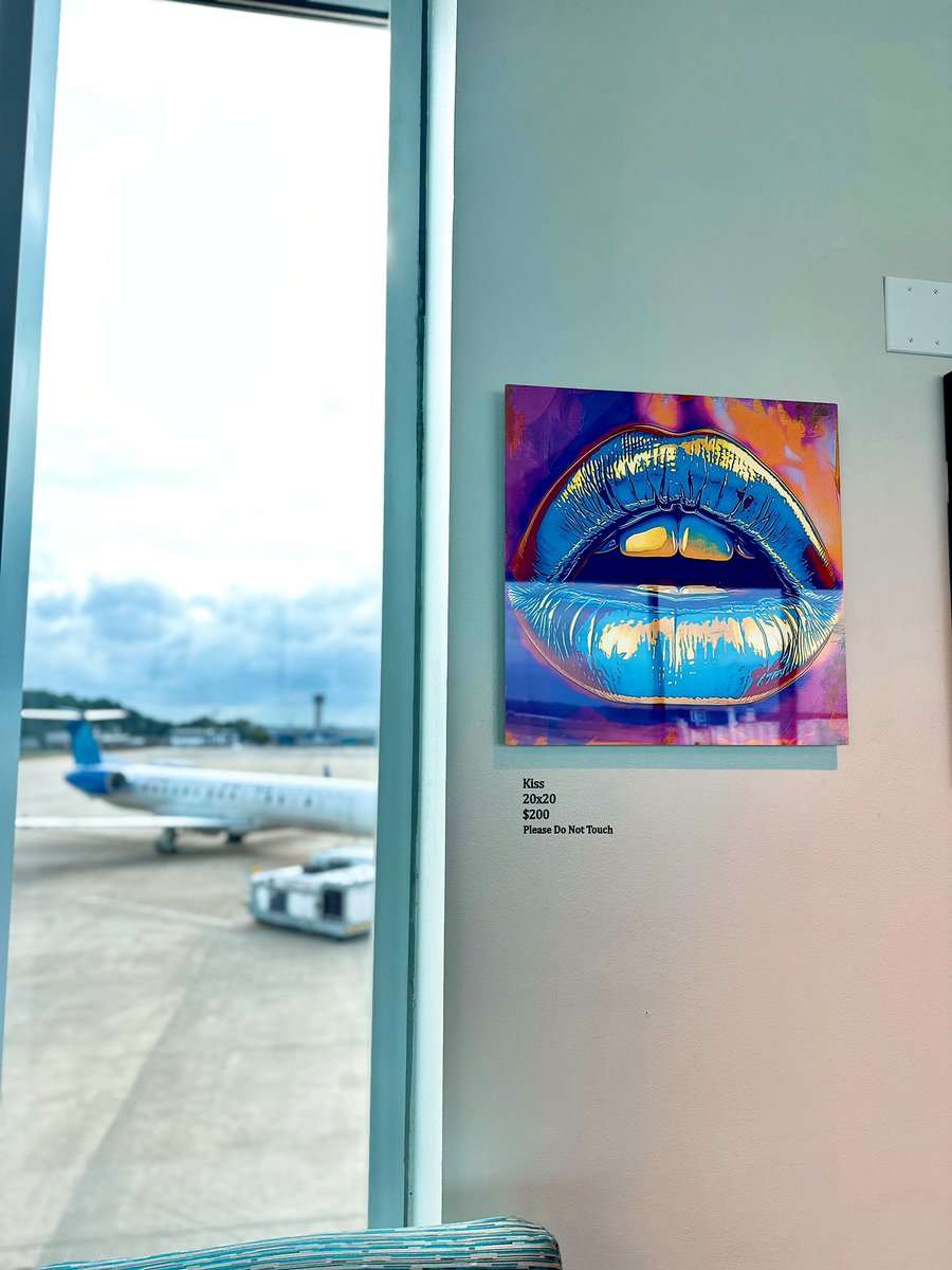 iFlyCAE's tweet photo. Please help us welcome Ozon Wilson โ our latest Art in the Airport artist โ to the walls of CAE! Ozon is an underground self-taught visual artist, photographer and lamp maker. His work will be on display through November 2024, so make sure you check it out next time you #FlyCAE! https://t.co/4yFFKPbo6D