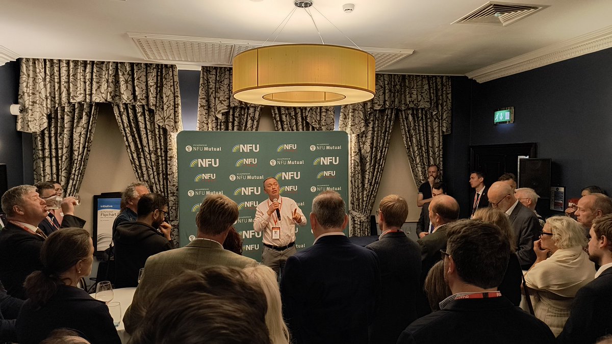 Huge <a href="/LibDems/">Liberal Democrats</a> turnout for the <a href="/NFUtweets/">National Farmers' Union</a> event. Great to hear <a href="/timfarron/">Tim Farron</a> speak so passionately about how the Party will stand up for our farmers.