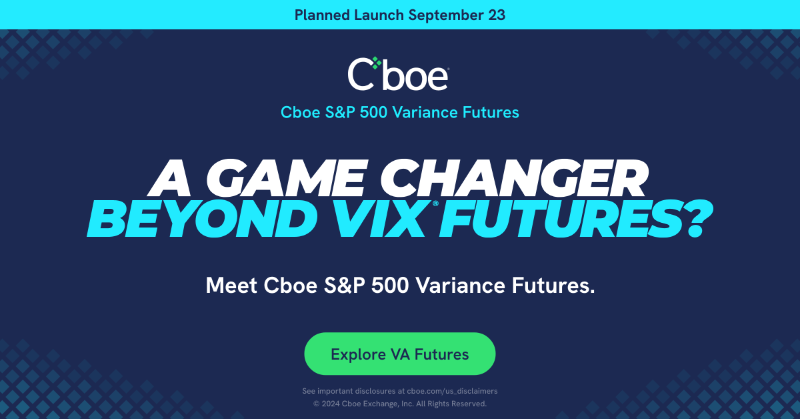 Cboe's tweet photo. Introducing new cash-settled futures contracts based on the realized variance of the S&amp;P 500 Index. Learn more about Cboe® S&amp;P 500 Variance Futures now.