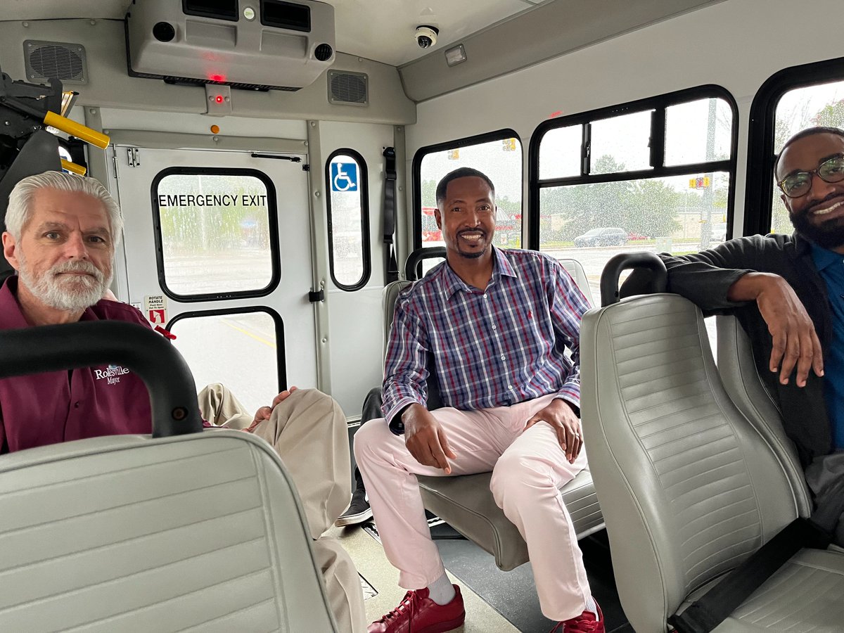RolesvilleNC's tweet photo. @GoRaleighNC's MicroLink is now running in Rolesville! Riders can book a ride by calling (919) 996-3459 or visiting the MicroLink app. There may be others on board, or a few additional stops along the way. https://t.co/hWRNUjaGFd