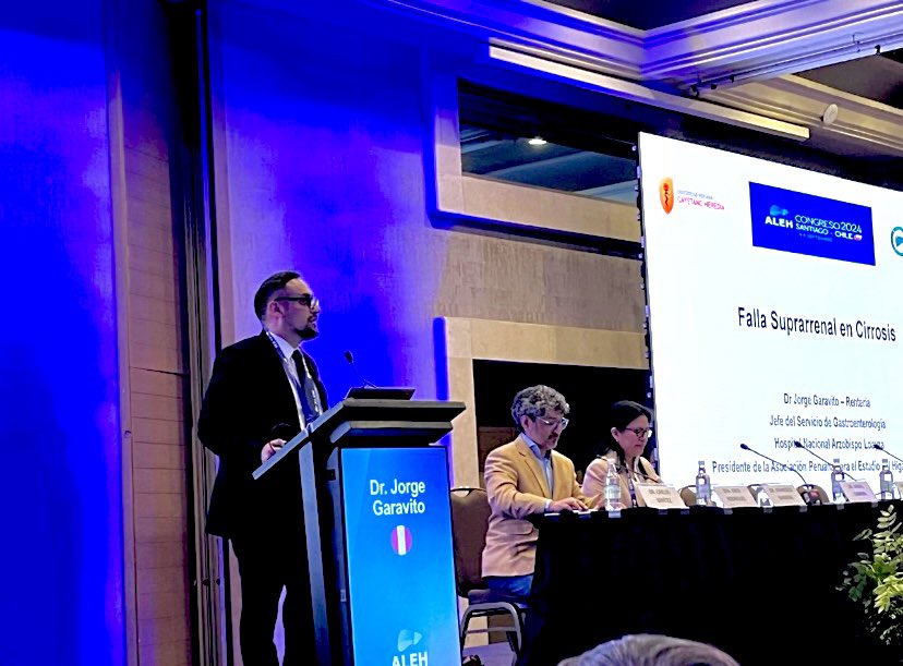 Adrenal Failure in Cirrhosis: How many of us are attentive to adrenal function in a compensated and decompensated cirrhotic patient? Hepatoadrenal Syndrome. 
Thanks <a href="/alehlatam/">ALEH</a> ,  for choosing our country as the host of ALEH 2025 🇵🇪 🎉🎉🎉 Welcome everyone !