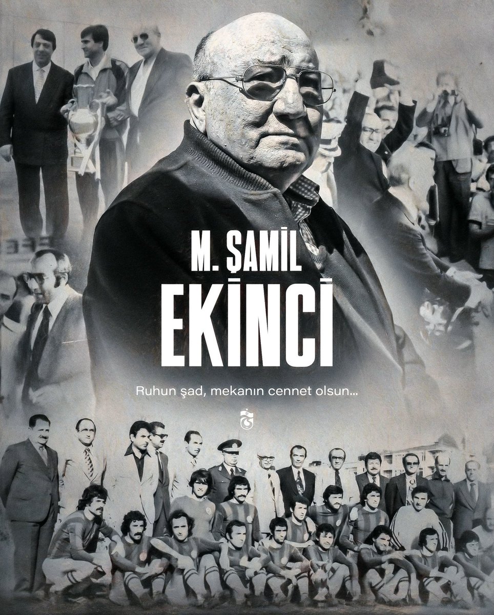 İsmini Altın harflerle yazdıran EFSANE Başkanımız Sn Şamil EKİNCİ’ yi kaybettik. Ailesi başta olmak üzere, camiamızın ve Türk sporunun başı sağ olsun. “ TRabzonspor ona hayat verenlerin hayatıdır. “

Mekanın cennet olsun, nur içinde yat efsane büyük başkan.🙏

#ŞamilEkinci