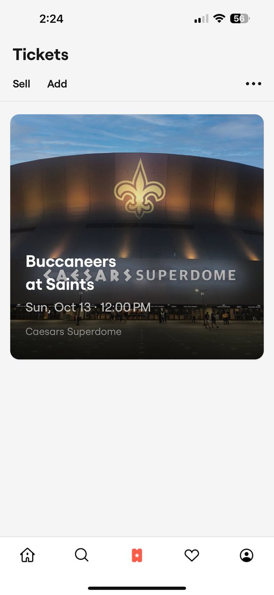 MaddieBoggsXOXO's tweet photo. Tickets secured!!! Let’s goooooo 🥹🫶🏼⚜️🖤 @Saints see yall Oct 13th #gosaints #whodatbaby https://t.co/rbxncx05EP
