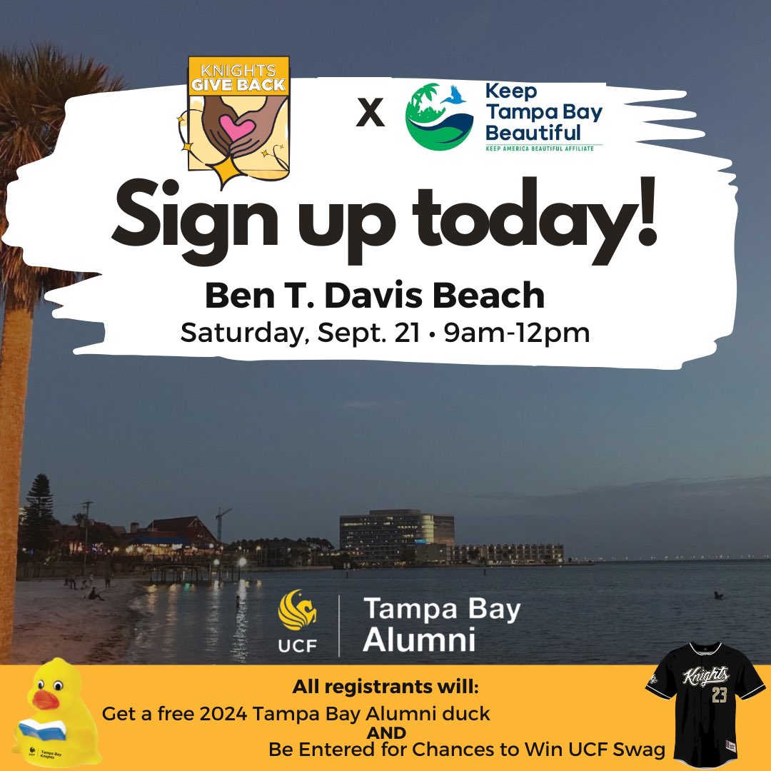 Best way to celebrate beating the frogs? Volunteering on our bye week! Sign up for Knights Give Back - this Saturday! ⚡️🔛 

foundation.ucf.edu/TBKnightsGiveB…