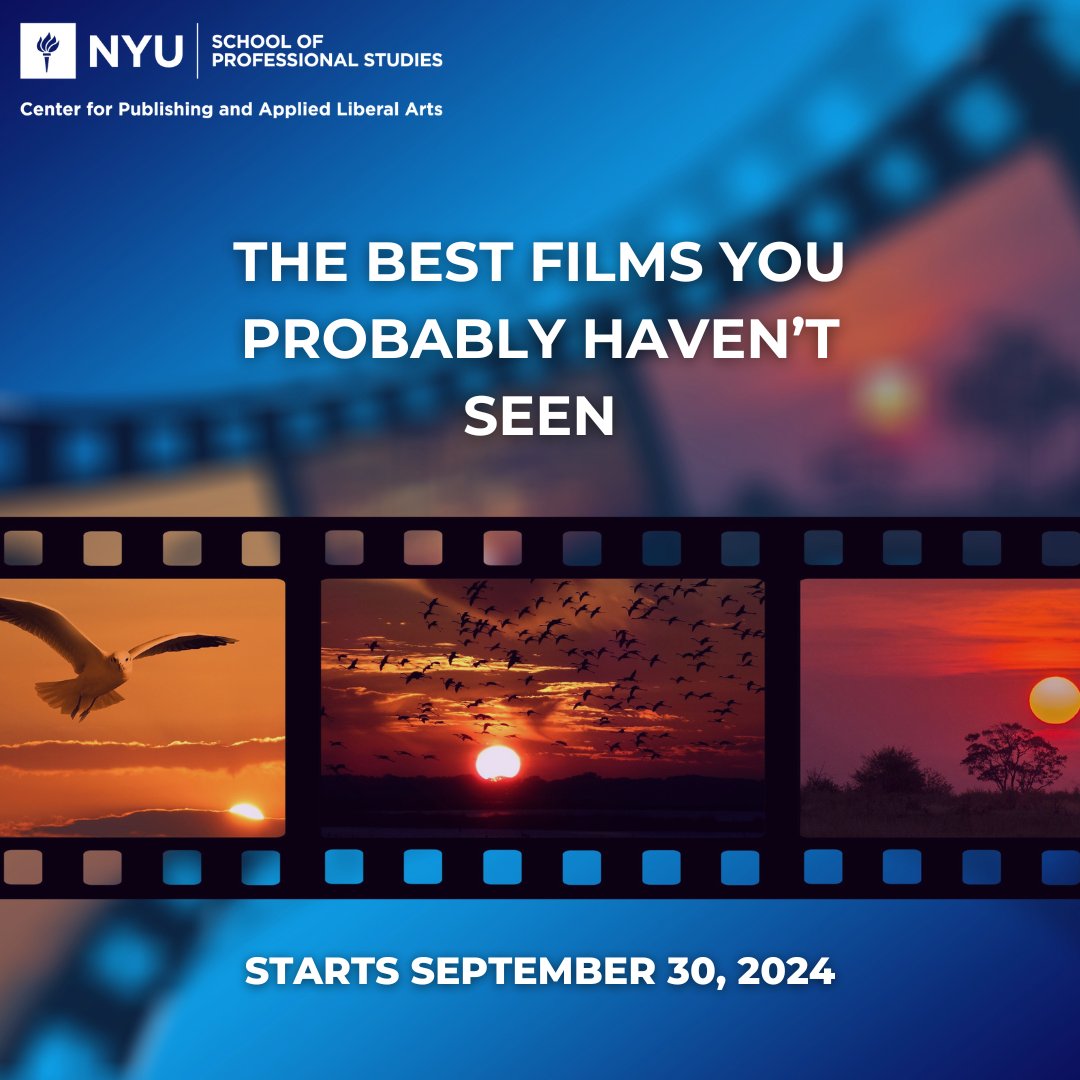 NYU SPS_pwmce (@nyusps_pwmce) on Twitter photo Discover hidden gems in "The Best Films You Probably Haven't Seen." 🎬✨ Watch and discuss diverse, underrated movies worth your time. #NYU #NYUSPS #weAREsps #ClassicFilms #HiddenGems #MovieDiscussion #FilmHistory #UnderratedMovies
Check thread below to register.
<a href="/Jennymcphee/">Jenny McPhee</a> Discover hidden gems in "The Best Films You Probably Haven't Seen." 🎬✨ Watch and discuss diverse, underrated movies worth your time. #NYU #NYUSPS #weAREsps #ClassicFilms #HiddenGems #MovieDiscussion #FilmHistory #UnderratedMovies
Check thread below to register.
<a href="/Jennymcphee/">Jenny McPhee</a>