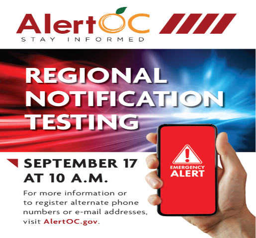 **CANCELLED** AlertOC Regional Notification Test dlvr.it/TDJn4t