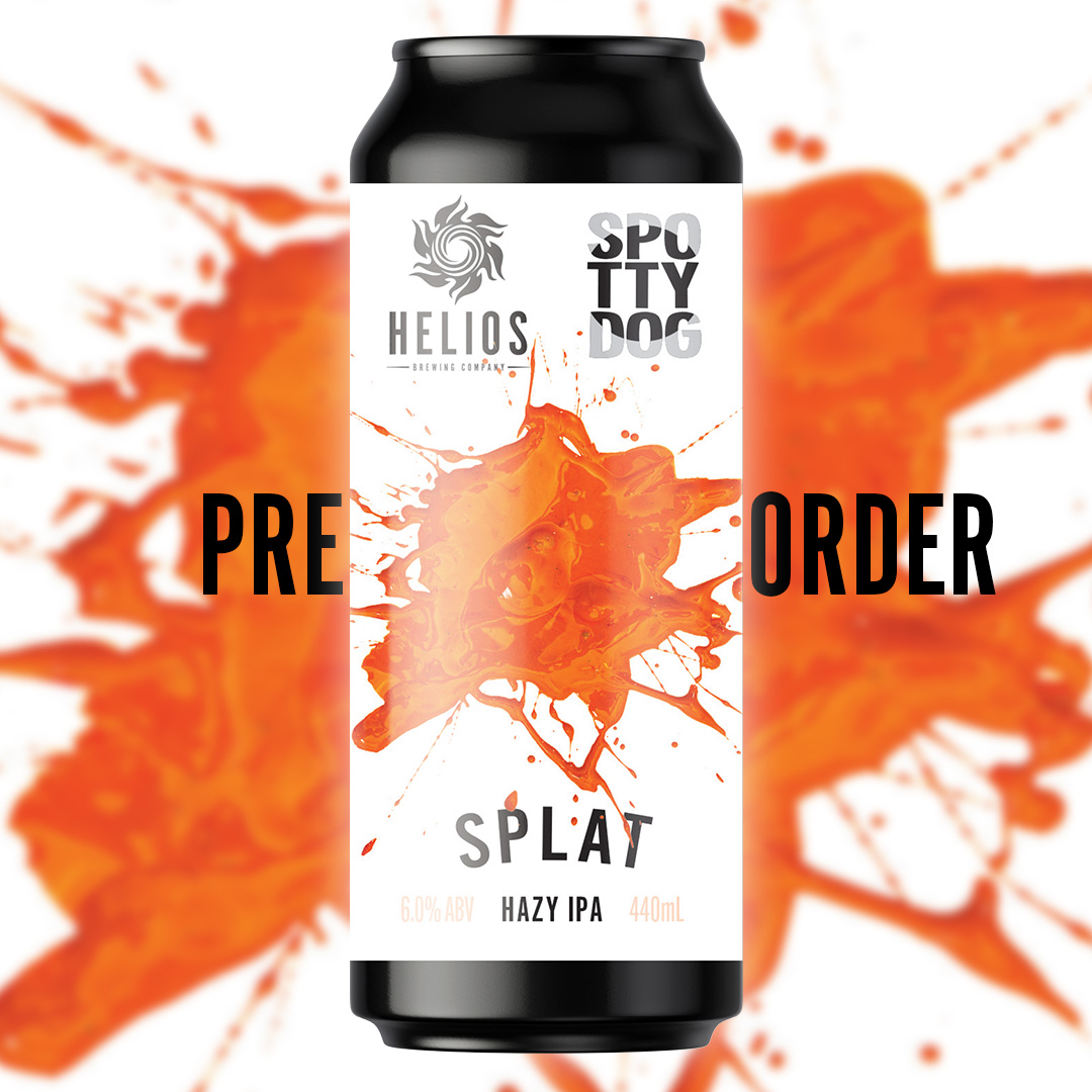 Our new collab with Spotty Dog is almost here! Pre-order Splat Hazy IPA now!

Order: heliosbrewing.com.au/products/splat…

#beer #brisbane #craftbeer #australia #ipa