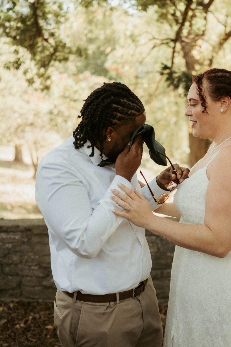 kristanblake's tweet photo. Our First Look 🤍

#wedding #September #husband #wife #firstlook https://t.co/Wbp0FeuhPM