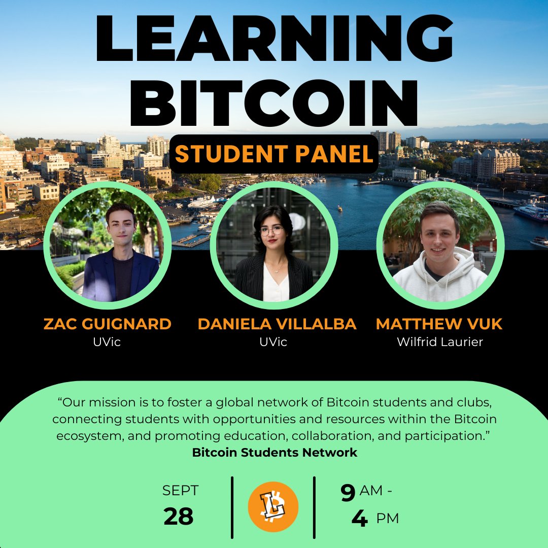learningbtcfdn's tweet photo. ✨ The Panels of Learning Bitcoin 2024 ✨

✅ Women With Bitcoin 👩‍🏫
✅ Business Panel 💼
✅ Student Panel 👨‍🎓

Our FULL SCHEDULE will be released next Monday, Sept 23. Stay tuned! https://t.co/77xJnwhPPz