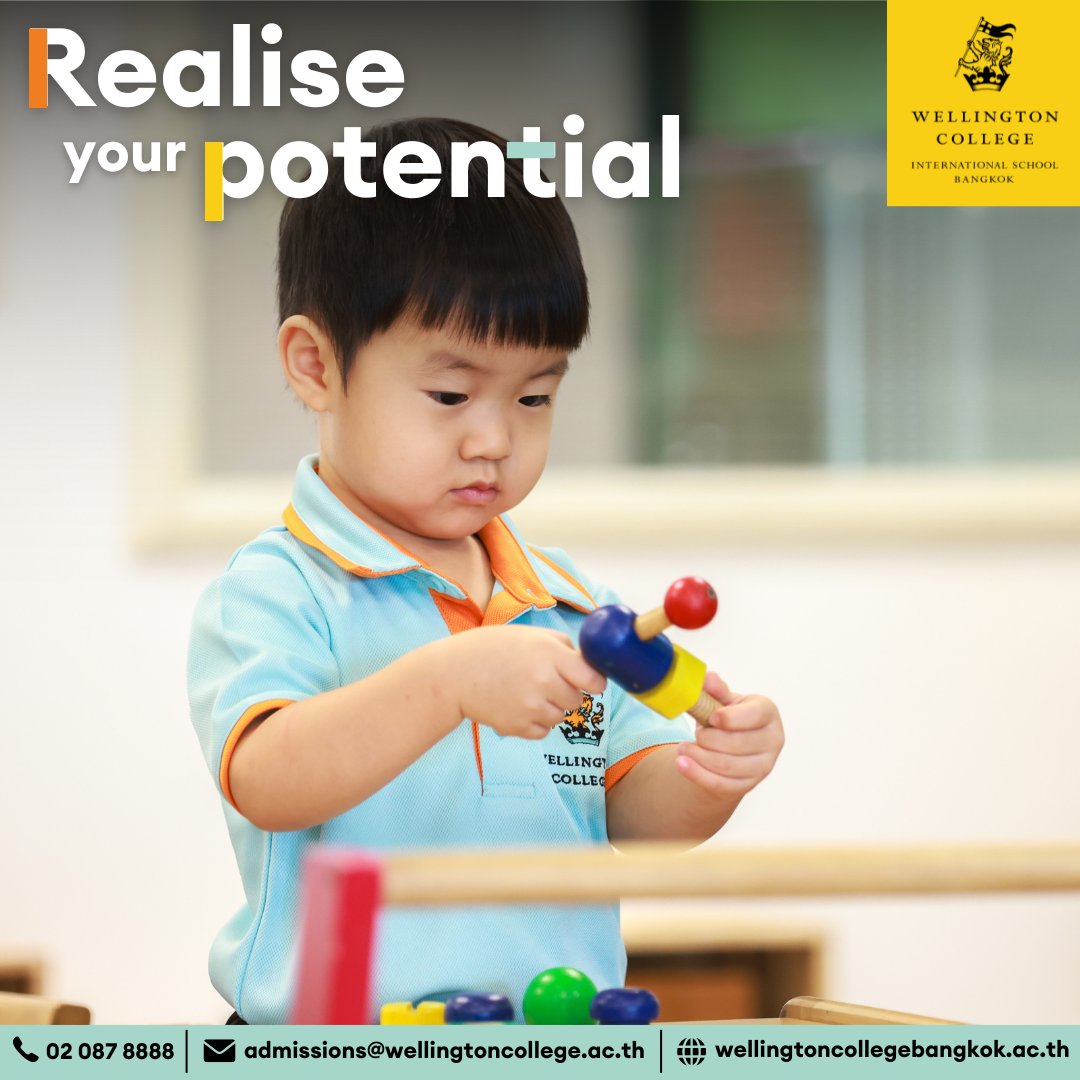 At Wellington College Bangkok we ensure that every child realises their full potential. Whatever their age, whatever their dreams, whatever their passion. We welcome children from 2-18 in search of an outstanding British education in Bangkok. Admissions@wellingtoncollege.ac.th