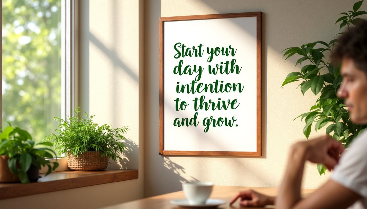 Start your day with intention to thrive.#HolisticHealth #MindBodyConnection