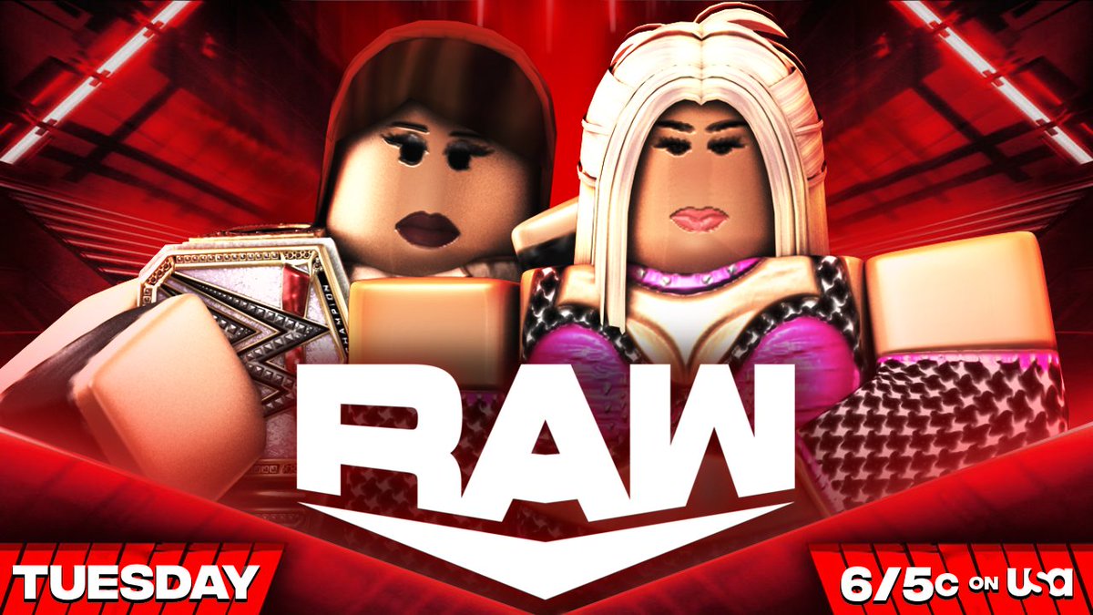 WWERPMedia's tweet photo. Tomorrow on #WWERPRaw

🇬🇧 #MetaRhodes defends his Undisputed WWERP Championship against @Mxcho3x 

👊 #JaylaMorgan takes on #AlyssaBella

🔥 @m6_1x takes on #SamiZayn

🏅 WWERP Women's Champion @itscheIseagreen takes on @bli3sfulmia 

📺 6/5c on @Roblox https://t.co/AHnO337Ipj